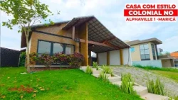 🏡 HOME WITH COLONIAL CHARM IN ALPHAVILLE 1 MARICÁ | 3 BEDROOMS, 1 SUITE, POOL, AND GOURMET AREA!