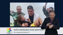 Niña mordida por serpiente en Arroyito