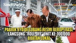 Roll-Off Unit Ke-100 Ribu BYD M6 DM: Menperin dan Luhut Binsar Abadikan Tanda Tangan di Kap Mobil