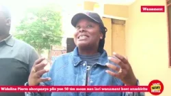 Wideline Pierre pran lari wanament ap manifeste pou mande leta rezoud ensekirite a wanament pam pèdi