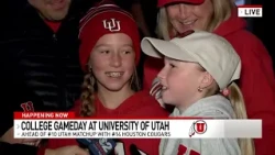 Fans crowd University of Utah campus for ESPN's College GameDay return