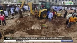 Eight injured after retaining wall collapse in Inanda