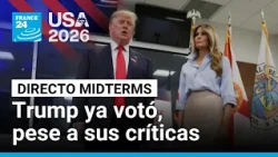 Directo midterms y el voto anticipado de Trump, pese a sus críticas al voto por correo