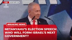 Netanyahu delivers defiant speech as Israel awaits election results