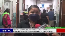GENERAL HOSPITAL OF THE SOUTH TREATS THREE PEOPLE FOR ANIMAL BITES