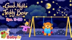 Bedtime Stories with Goodnight Teddy Bear🌙🧸 | 10 Episodes | Baby TV for Kids