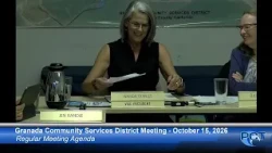 GCSD 10/15/26 - Granada Community Services District Meeting - October 15, 2026