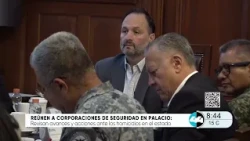 Corporations held a Security Meeting at the Government Palace of Chihuahua