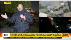 Vecinos siguen trabajando por emergencia en Requínoa