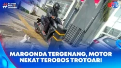 Margonda Depok Road Flooded, Motorcyclists Bravely Drive on Sidewalks