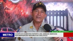 13 FIRE DEPARTMENT REPORTS A DAY MARKED BY MINOR EMERGENCIES IN CHOLUTECA