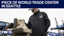 Piece of World Trade Center in Seattle 25 years later | FOX 13 Seattle