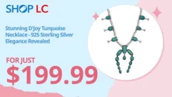 D'Joy Artisan Tahoe Nevada Turquoise Necklace Sterling Silver 15.70ct