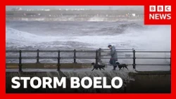Storm Boelo clean-up begins as thousands left without power in UK | BBC News