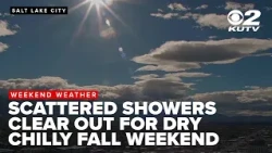 Scattered showers clear out for a dry chilly fall weekend