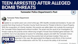Teen arrested after alleged bomb threats in Tumwater, WA | FOX 13 Seattle