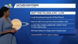 October full moon and Saturn sighting forecast