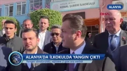 ALANYA’DA İLKOKULDA YANGIN ÇIKTI