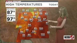 Slightly cooler days continue in New Mexico