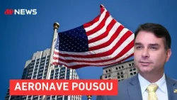 Avião supostamente ligado à viagem de Flávio Bolsonaro chega a Miami