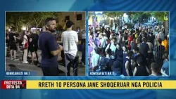 Protestuesit para Komisariateve në mbështetje të të shoqëruarve nga policia!
