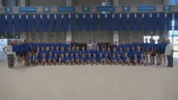 Rising stars and the Italian National Rhythmic Gymnastics Team at the Playhall