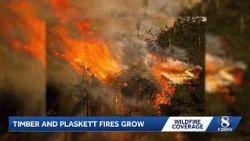 Plaskett Fire overtakes Timber Fire in acreage, burns nearly 27,000 acres