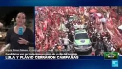 Con masivos actos en São Paulo y Río de Janeiro, Lula y Bolsonaro cierran sus campañas