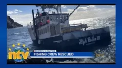 Fishing crew rescued after vessel drifts onto rocky shore near Bay de Verde