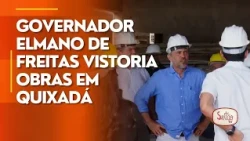 Governor Elmano de Freitas inspects construction works in Quixadá