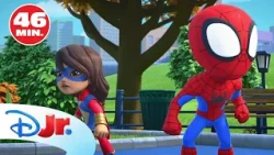 SPIDEY: ¡Los mejores momentos de Spidey y Ms. Marvel! 🕷️ | MEGA recopilación | @DisneyJuniorES