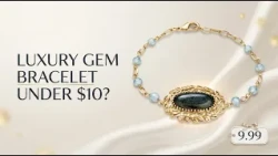 EverTrue Labradorite & Apatite Tropical Forest Bracelet 9.30ctw