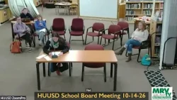 HUUSD School Board Meeting  10-14-26