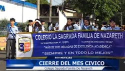 Cierre del  mes cívico en el Colegio Sagrada Familia de Nazareth