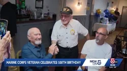 Marine Corps veteran Joseph Rajotte celebrates 100th birthday in Sutton