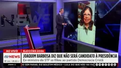 Joaquim Barbosa descarta candidatura à Presidência nas eleições de 2026