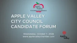 Apple Valley City Council Candidate Forum - October 2026