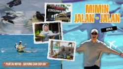 MIMIN JALAN - JALAN  - KESERUAN BERMAIN DI PANTAI NIPAH : DAYUNG & DOYAN!!!!