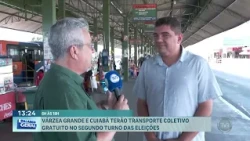 Várzea Grande and Cuiabá will have free public transport from 6 AM to 6 PM in the 2nd round