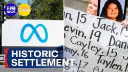 Tech giant Meta reaches historic settlement | 9 News Australia