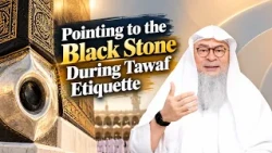 Pointing to the Black Stone During Tawaf Etiquette | Sheikh Assim Al Hakeem #hudatv