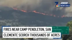 Sat. Oct. 17 | Fires near Camp Pendleton, San Clemente scorch thousands of acres | NBC 7 San Diego