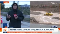 Aumenta caudal en quebrada El Chorro en Freirina