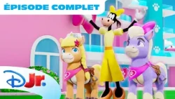 Minnie et Daisy montent à cheval 🩷🎠 @DisneyJuniorFR
