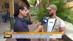 Período chuvoso reforça alerta contra a dengue em Cuiabá, que registra mais de 800 casos e 3 mortes