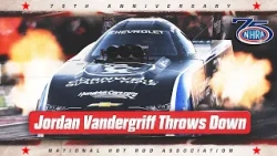 Jordan Vandergriff throws down at the DENSO NHRA Sonoma Nationals