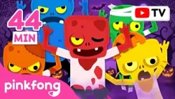 [Best of the Best] 🧟 Creepy Zombies & Monsters Compilation | Spooky Summer Night | Pinkfong Official