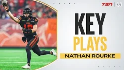 NATHAN ROURKE'S KEY PLAYS FROM WEEK 19 | CFL Highlights