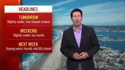 July 16, 2026 | Slight cooldown after the peak of heat | San Diego Weather Today