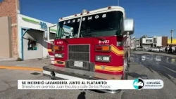 Laundromat next to El Platanito park in Chihuahua catches fire